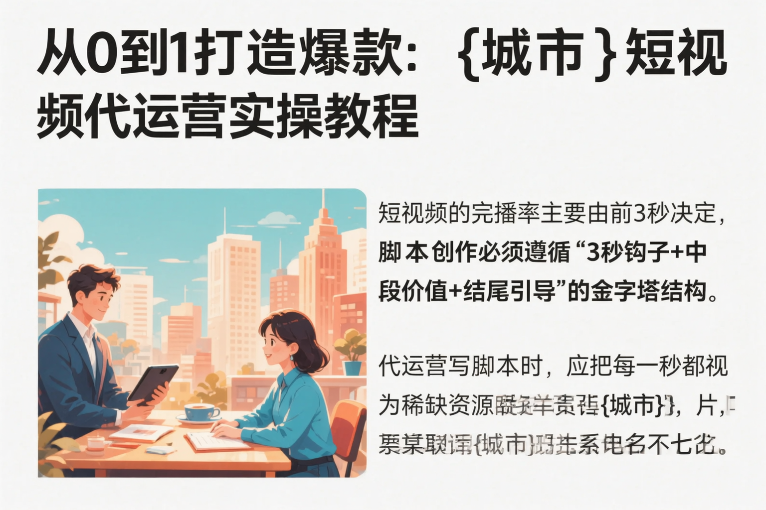 从0到1打造爆款：绍兴短视频代运营实操教程
