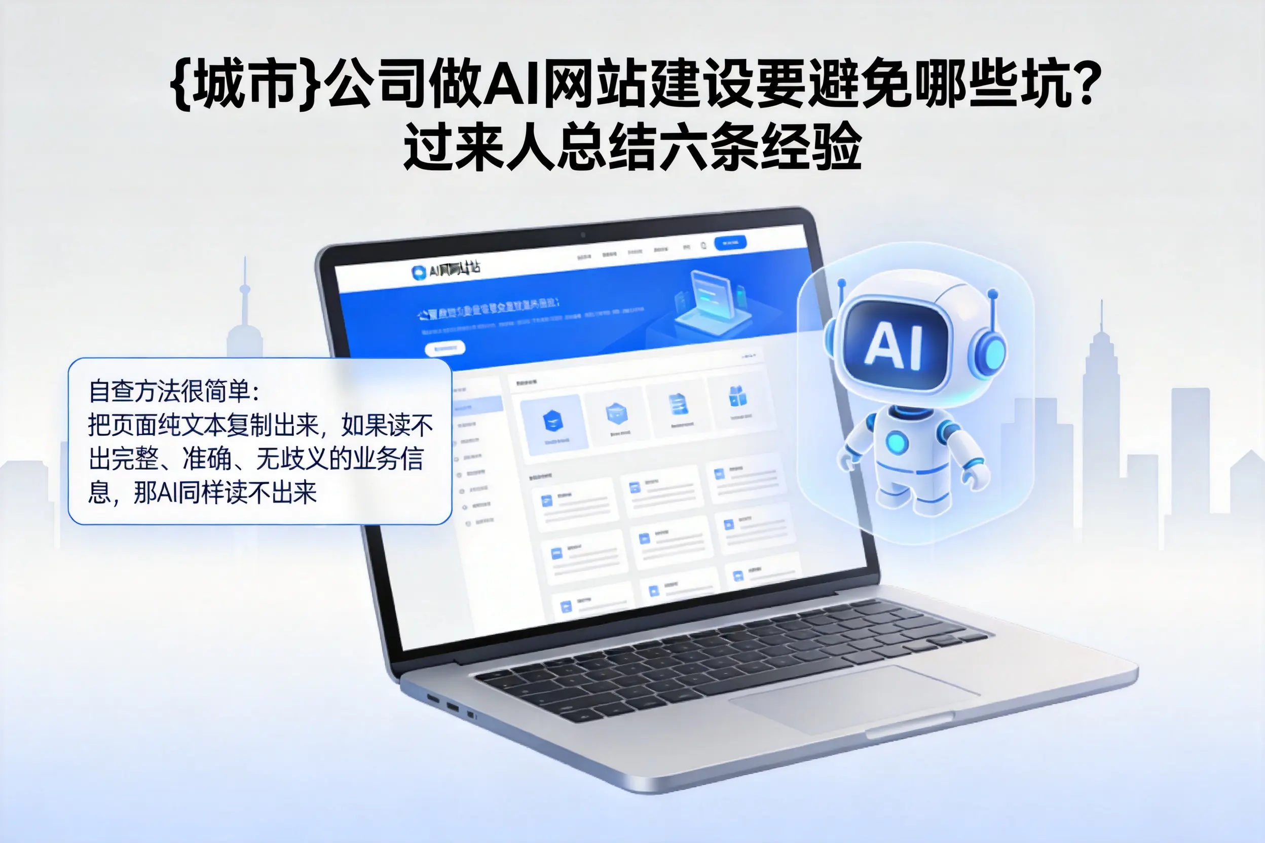 绍兴公司做AI网站建设要避免哪些坑?过来人总结六条经验