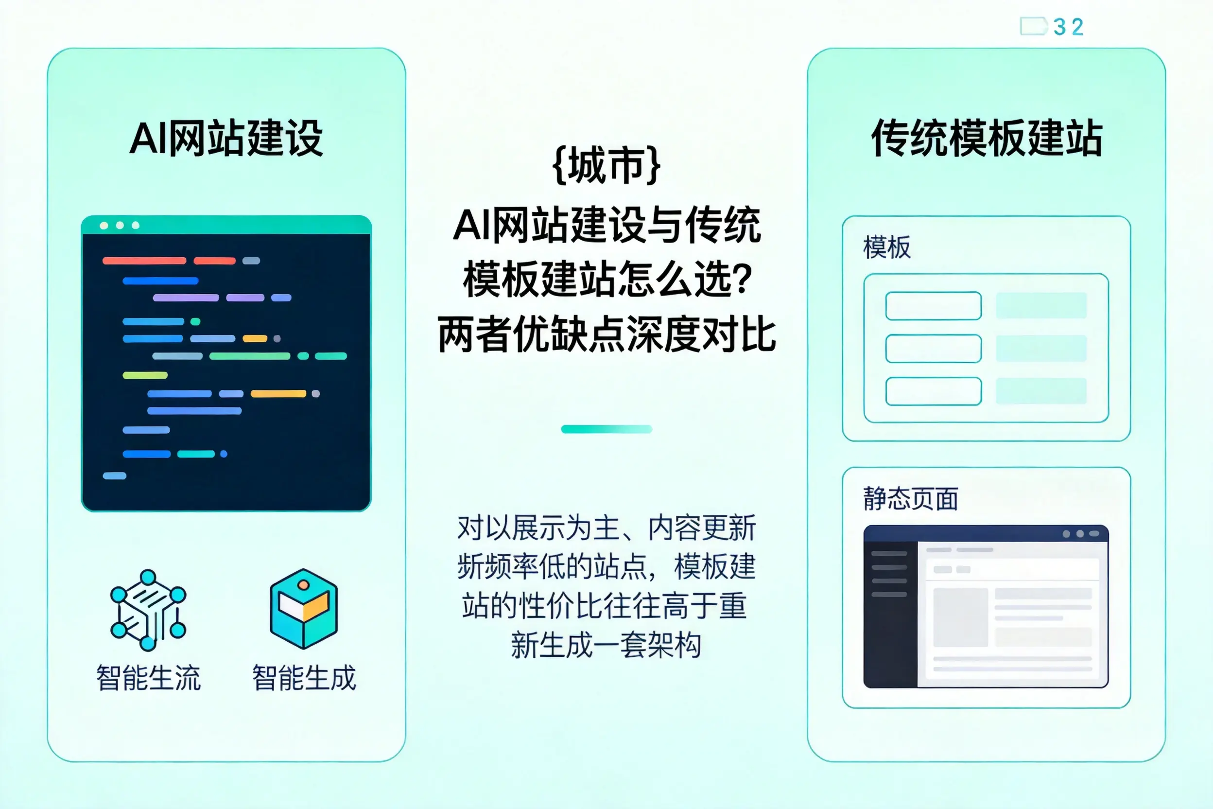 绍兴AI网站建设与传统模板建站怎么选？两者优缺点深度对比