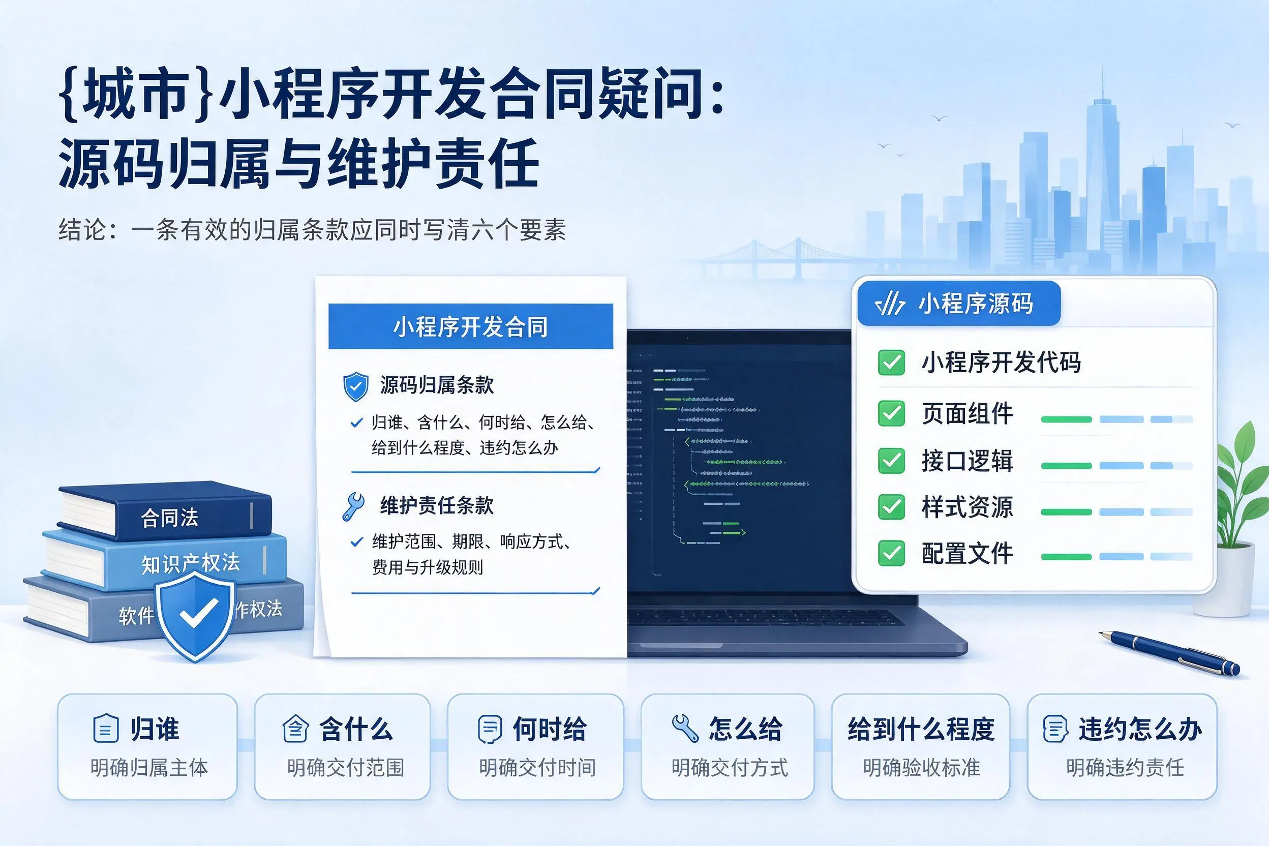 绍兴小程序开发合同疑问：源码归属与维护责任