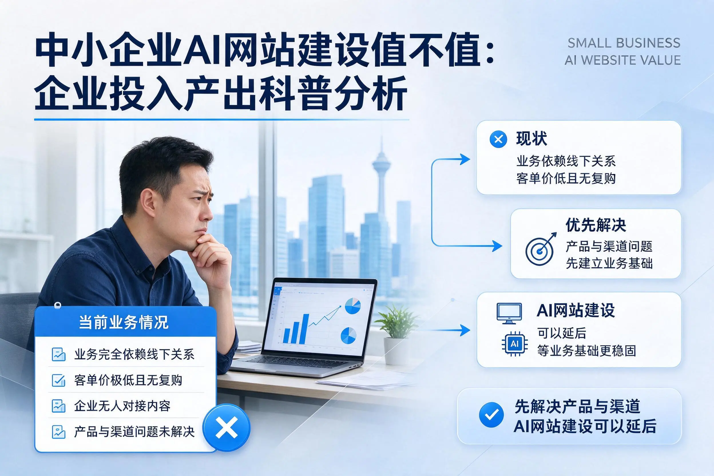 中小企业AI网站建设值不值：绍兴企业投入产出科普分析