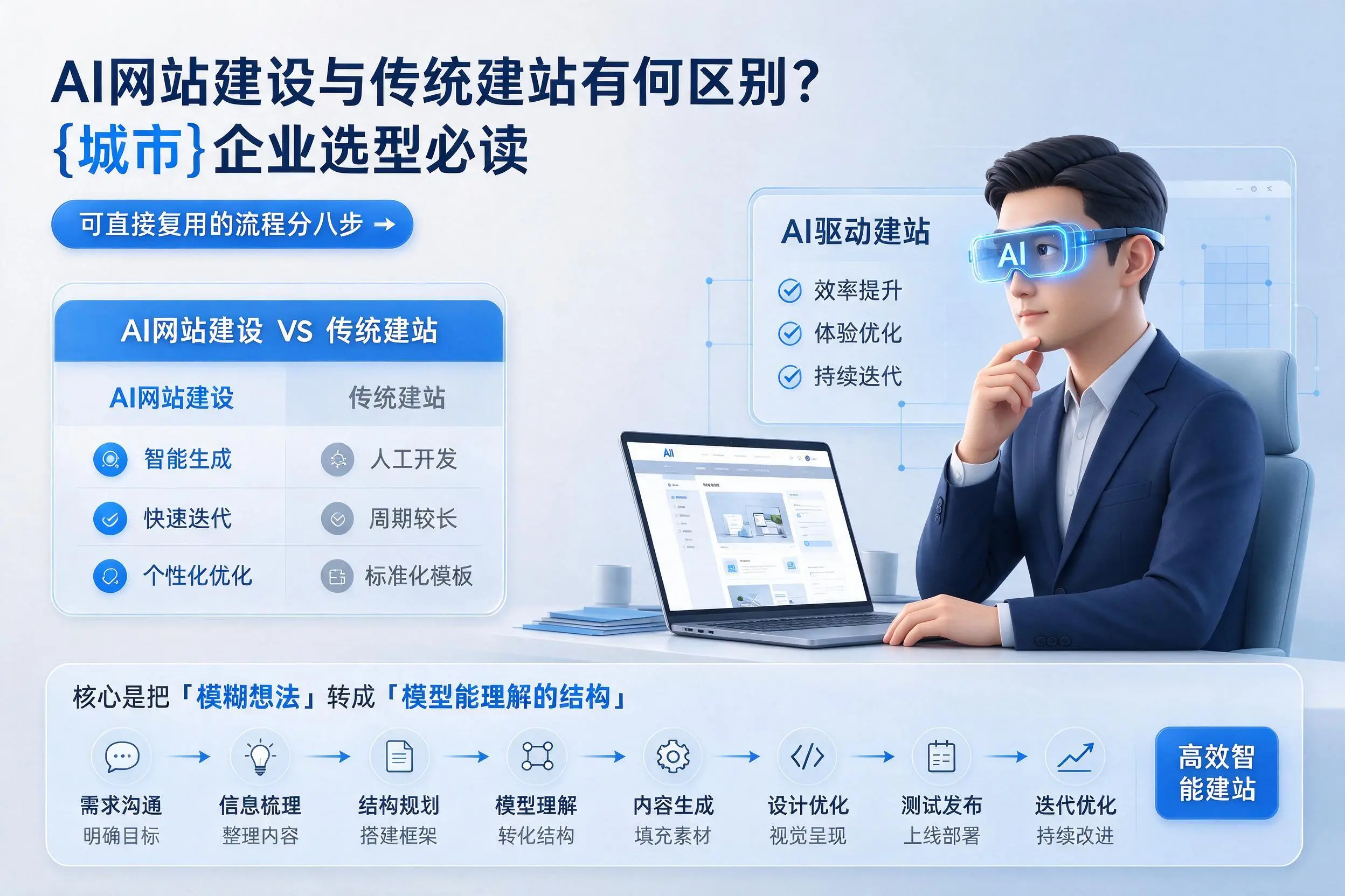 AI网站建设与传统建站有何区别?绍兴企业选型必读