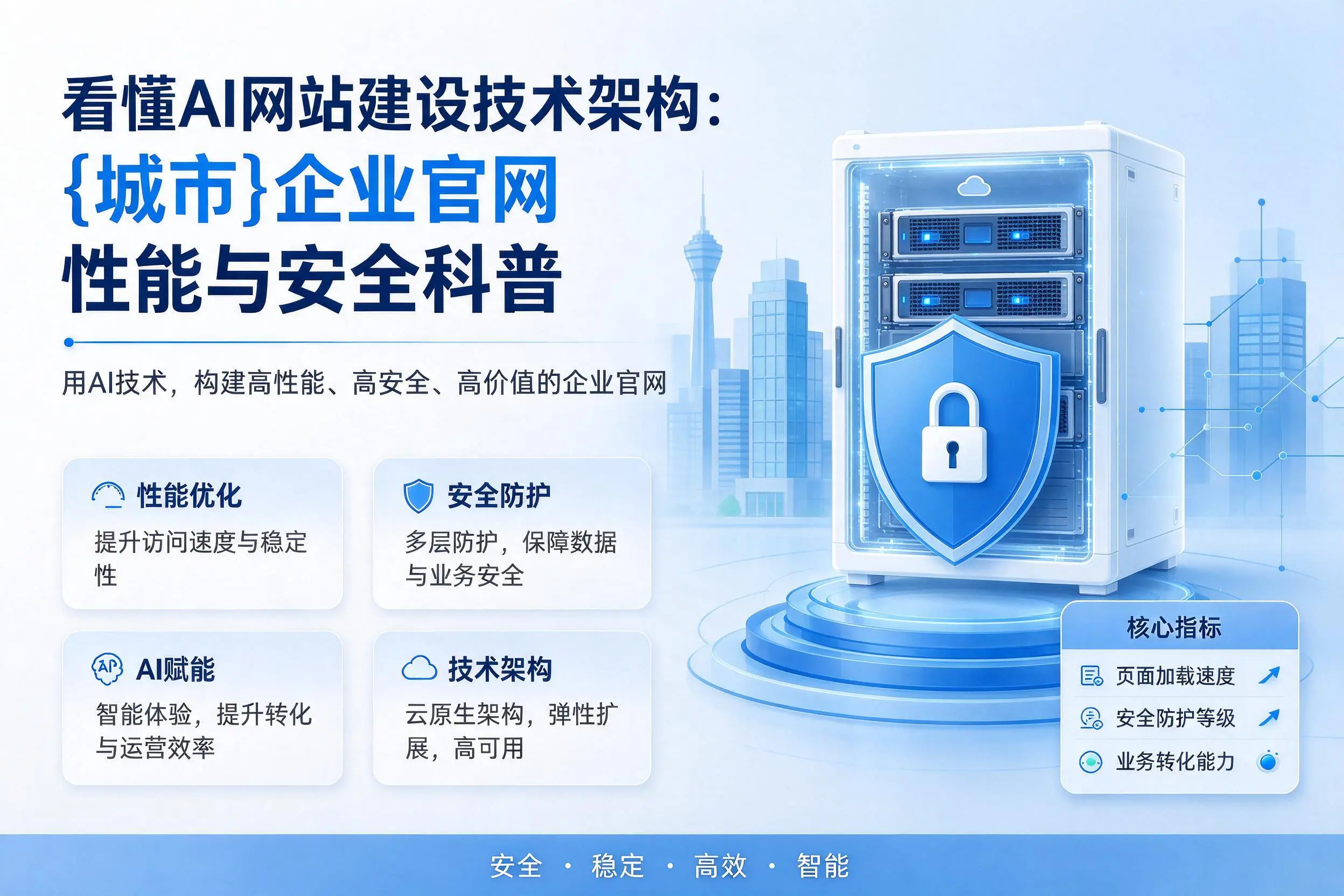 看懂AI网站建设技术架构:绍兴企业官网性能与安全科普