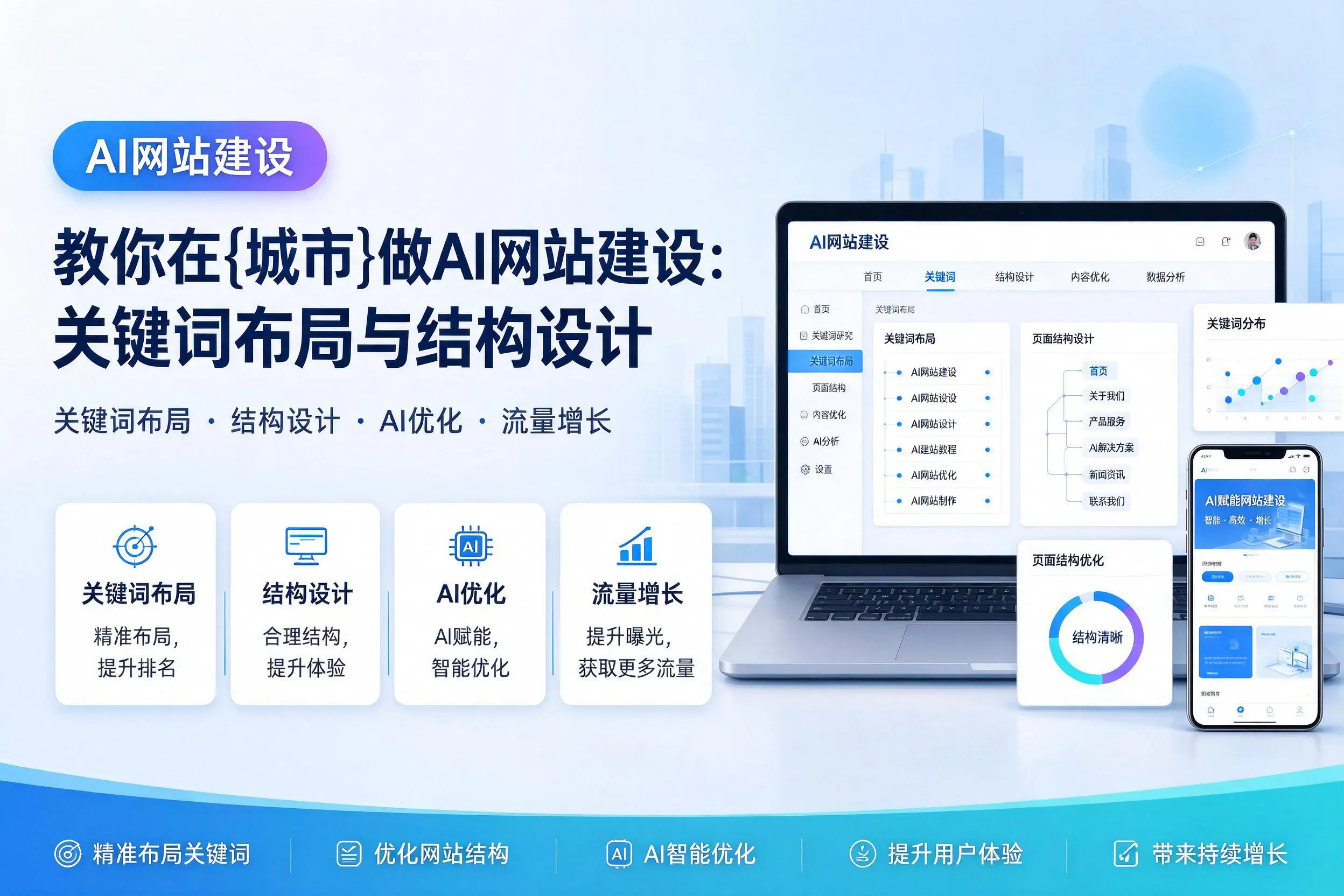 教你在绍兴做AI网站建设:关键词布局与结构设计